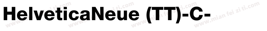 HelveticaNeue (TT)-C字体转换